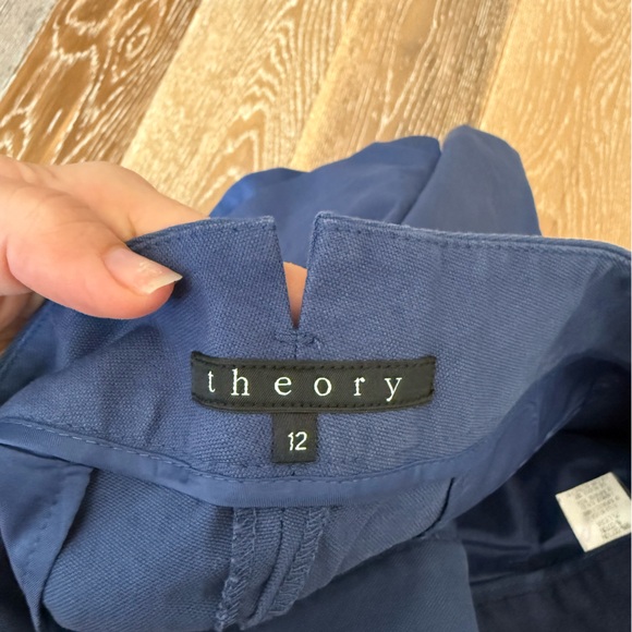 Theory blue shorts size 12 - Picture 4 of 5
